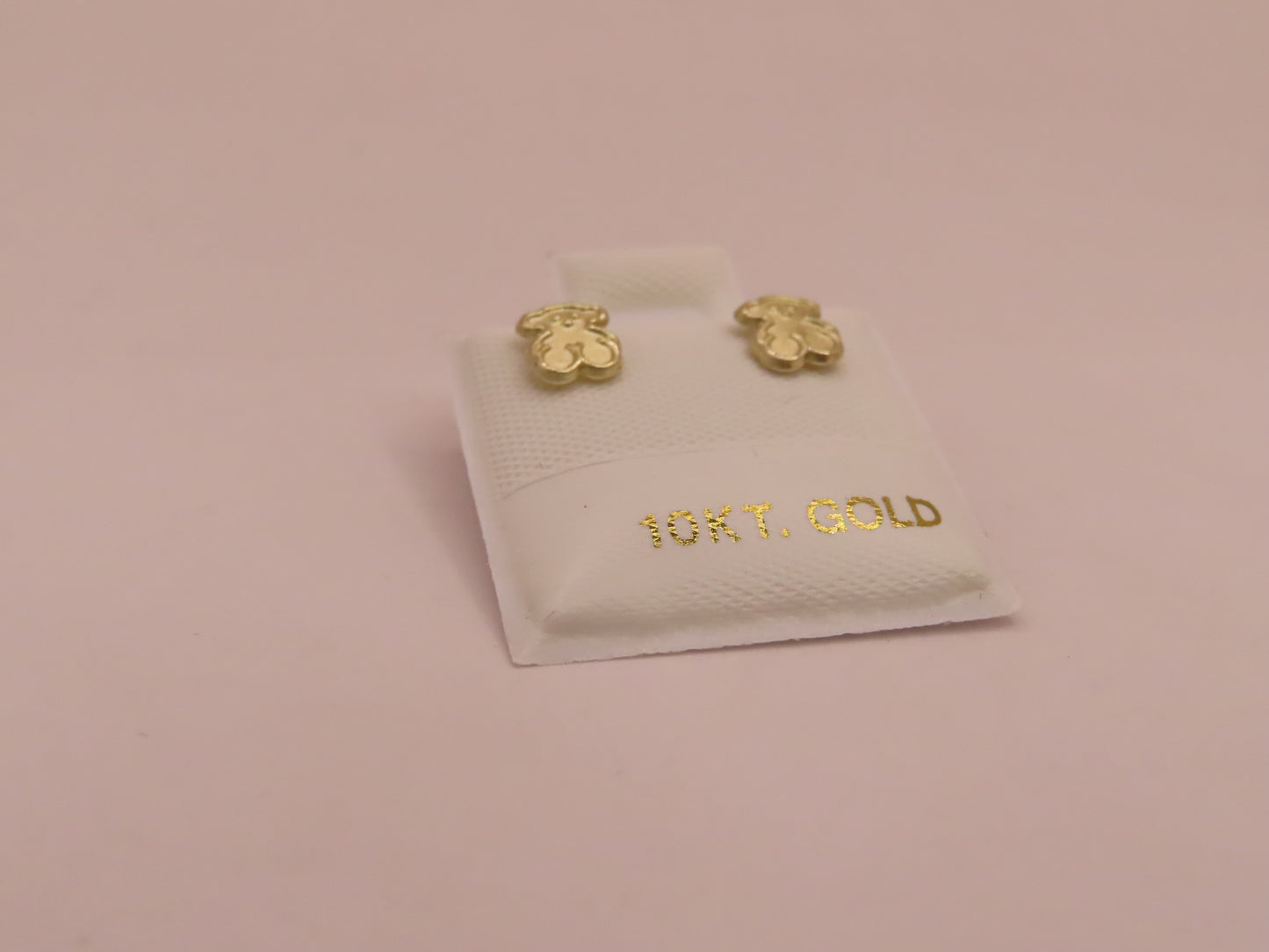10k Gold mini bear earrings