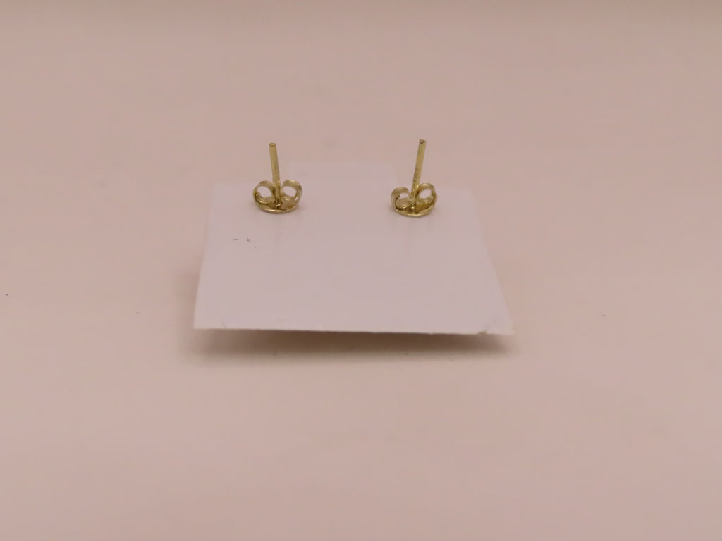 10k gold earrings round frame earrings