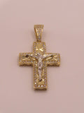 14k Gold cross pendant 1.5in