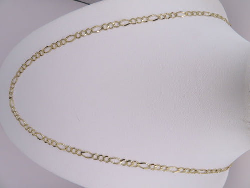 10k Gold Figaro Chain 22in/4mm