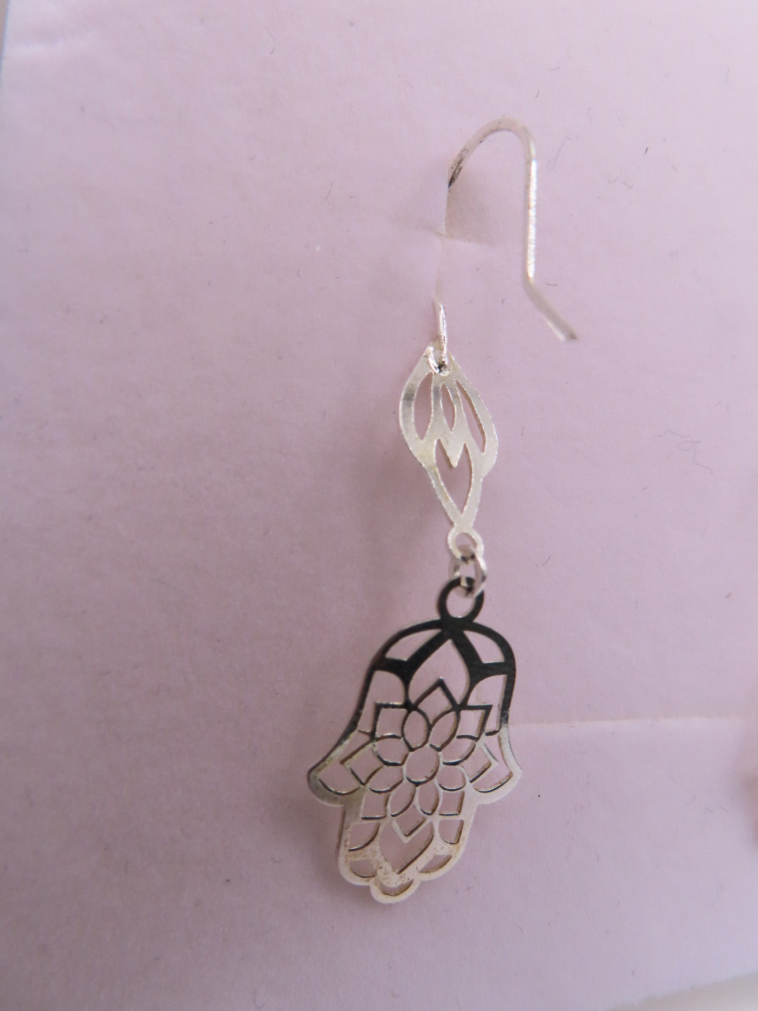 925 silver hamsa earrings