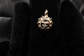 Sun pendant 14k gold
