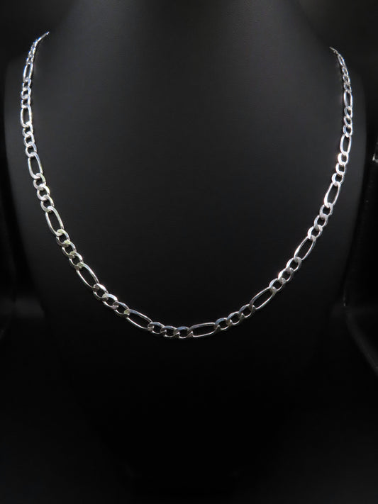 925 silver Figaro chain 25in/5mm