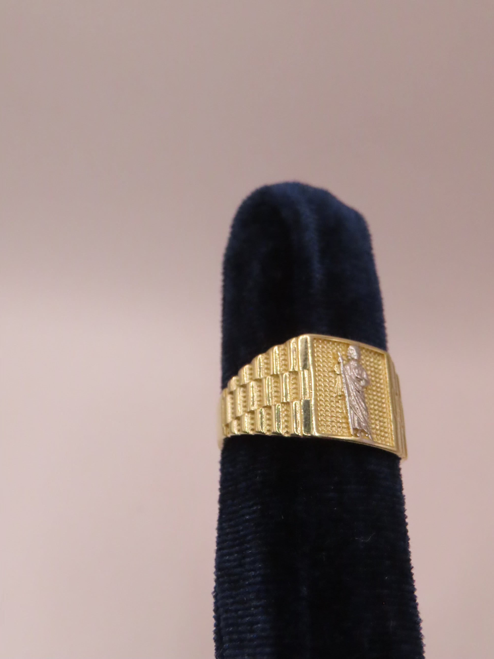 14k Gold San Judas Ring