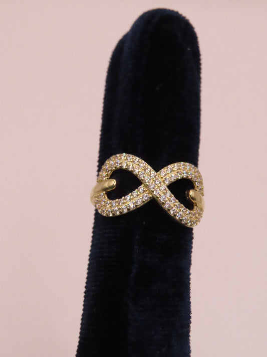 14k Gold Infinite Ring