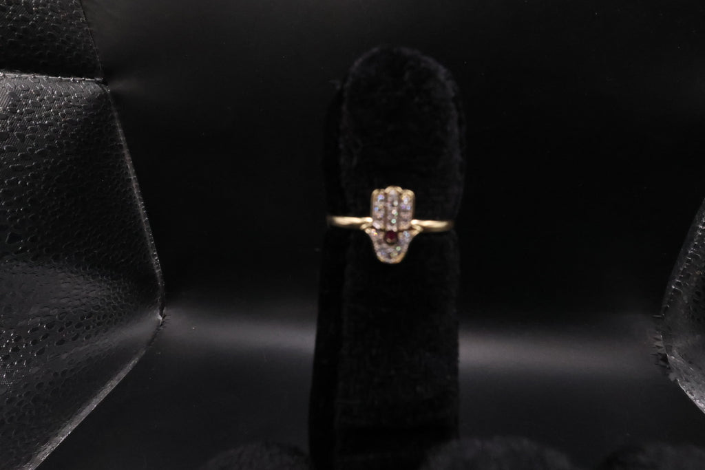 Hamsa Ring 14k gold