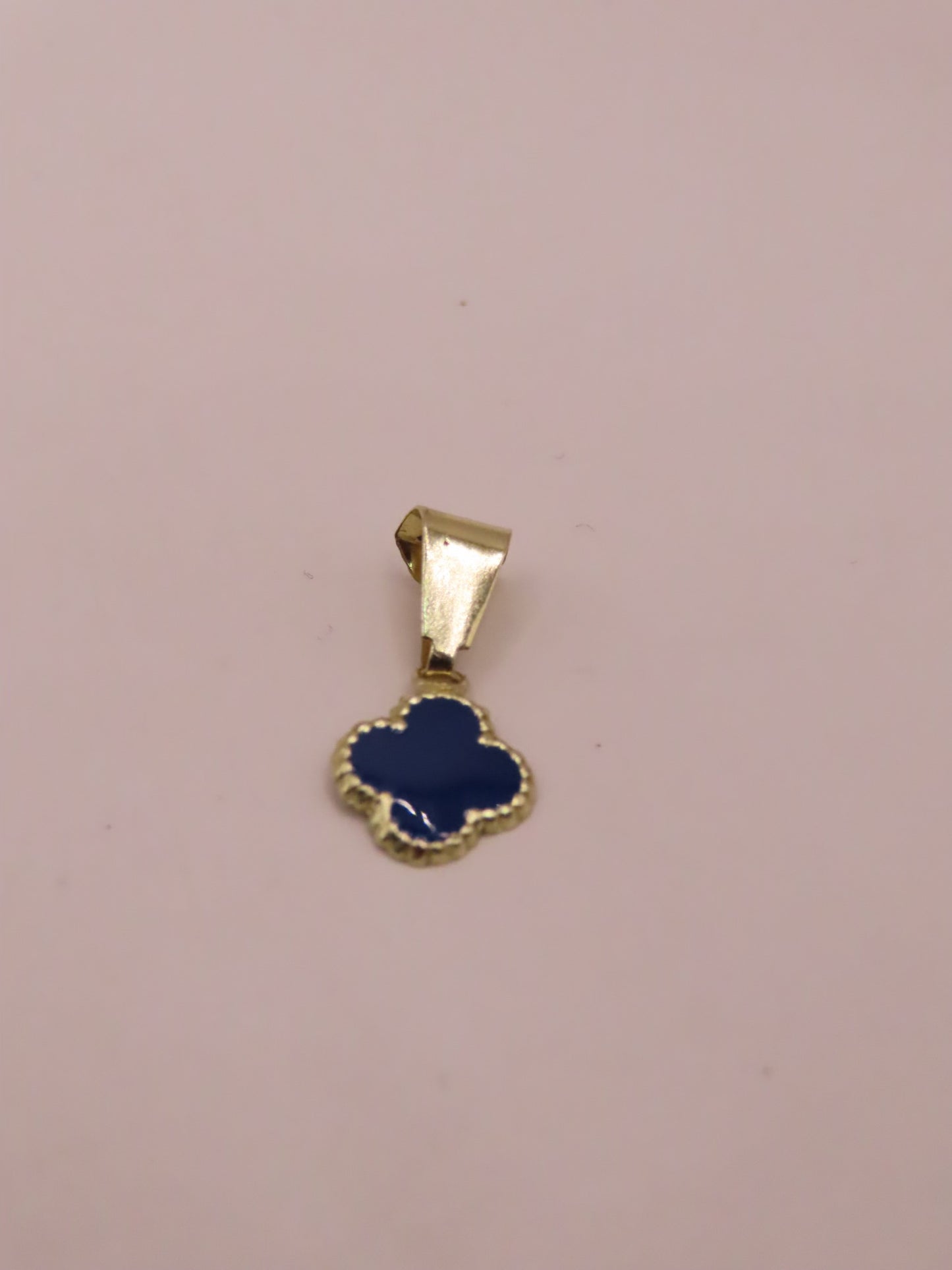 10k gold blue pendant