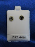 Mini Bul  10k gold stud earrings