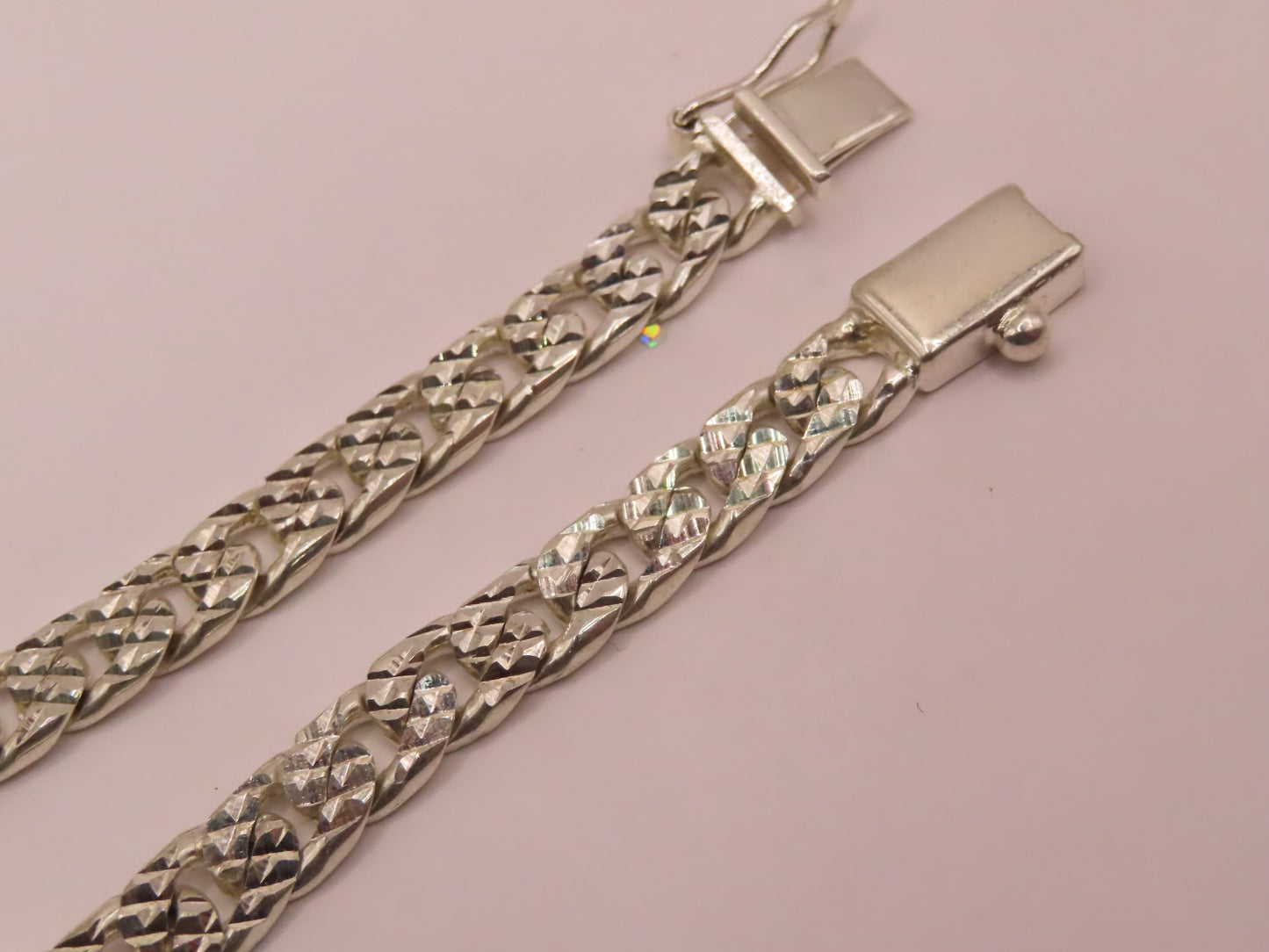 925 silver cuán Link bracelet 9in/8mm