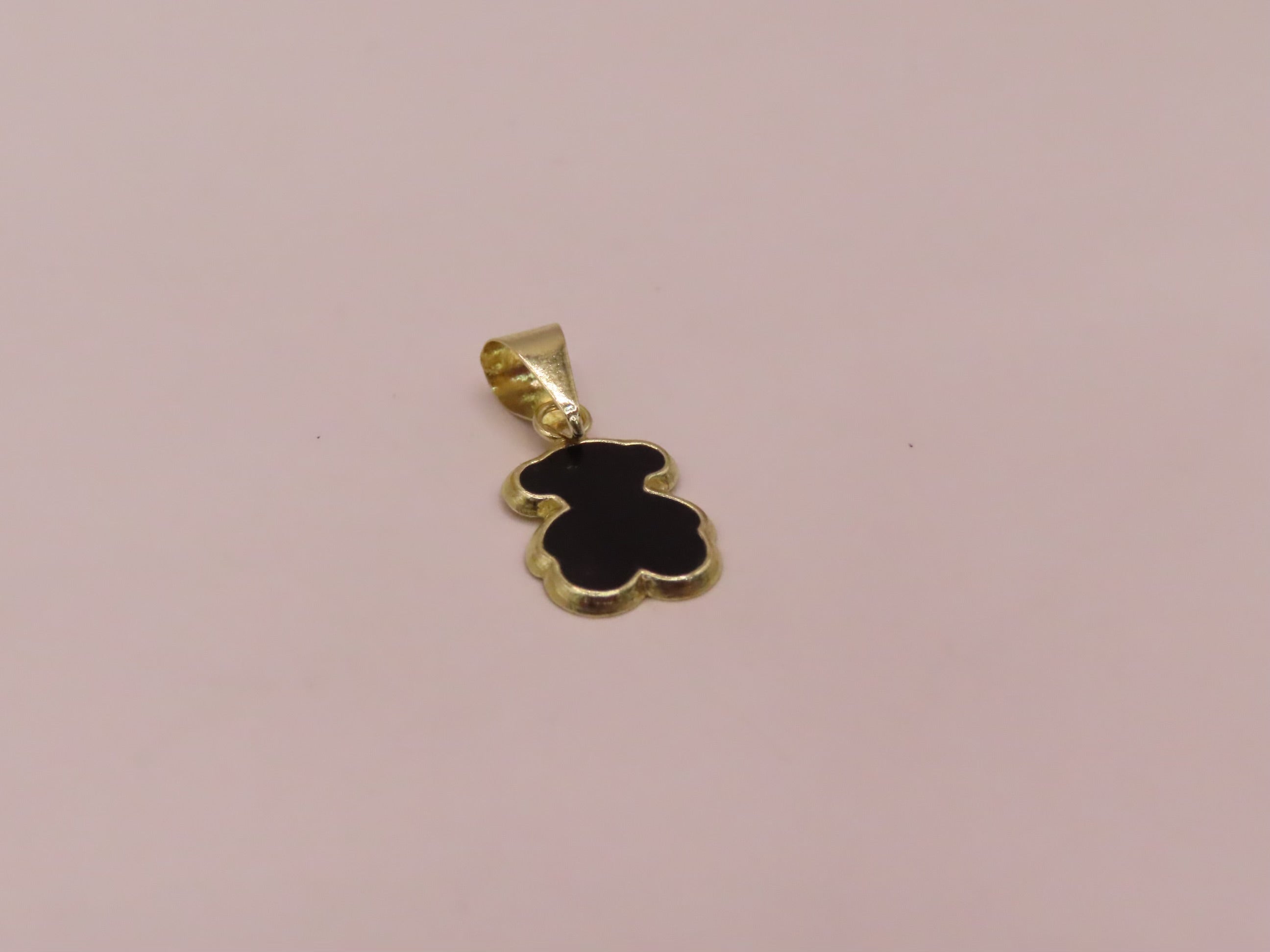 10k GOLD BLACK BEAR MINI PENDANT