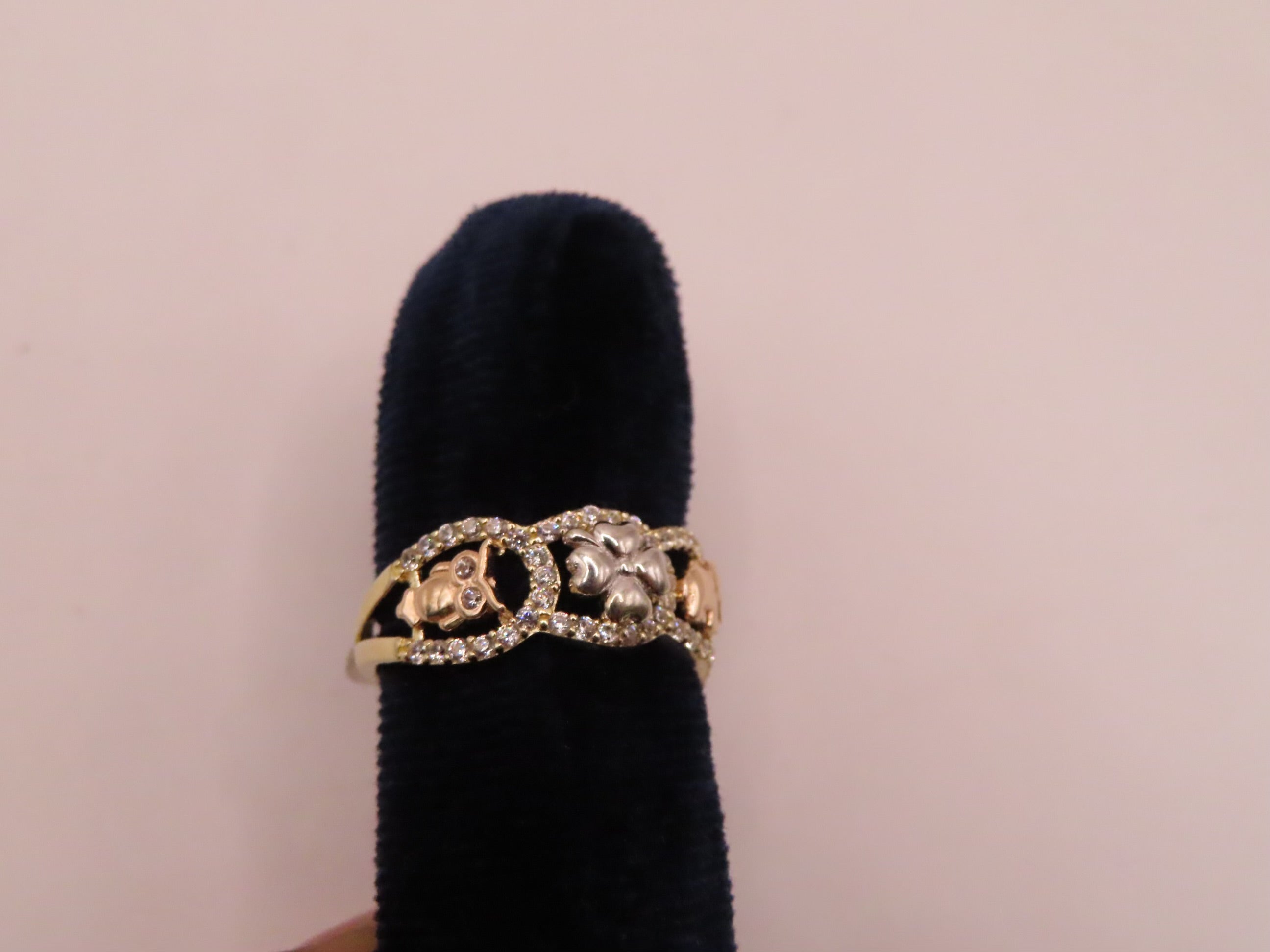 14k Gold Lucky Ring (Yellow, Pink, White)