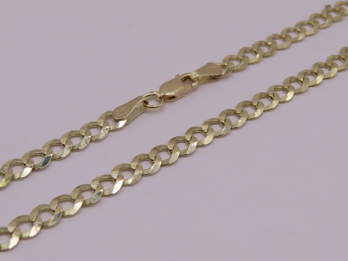 10k gold cuban link chain 24in/5mm (14.07)