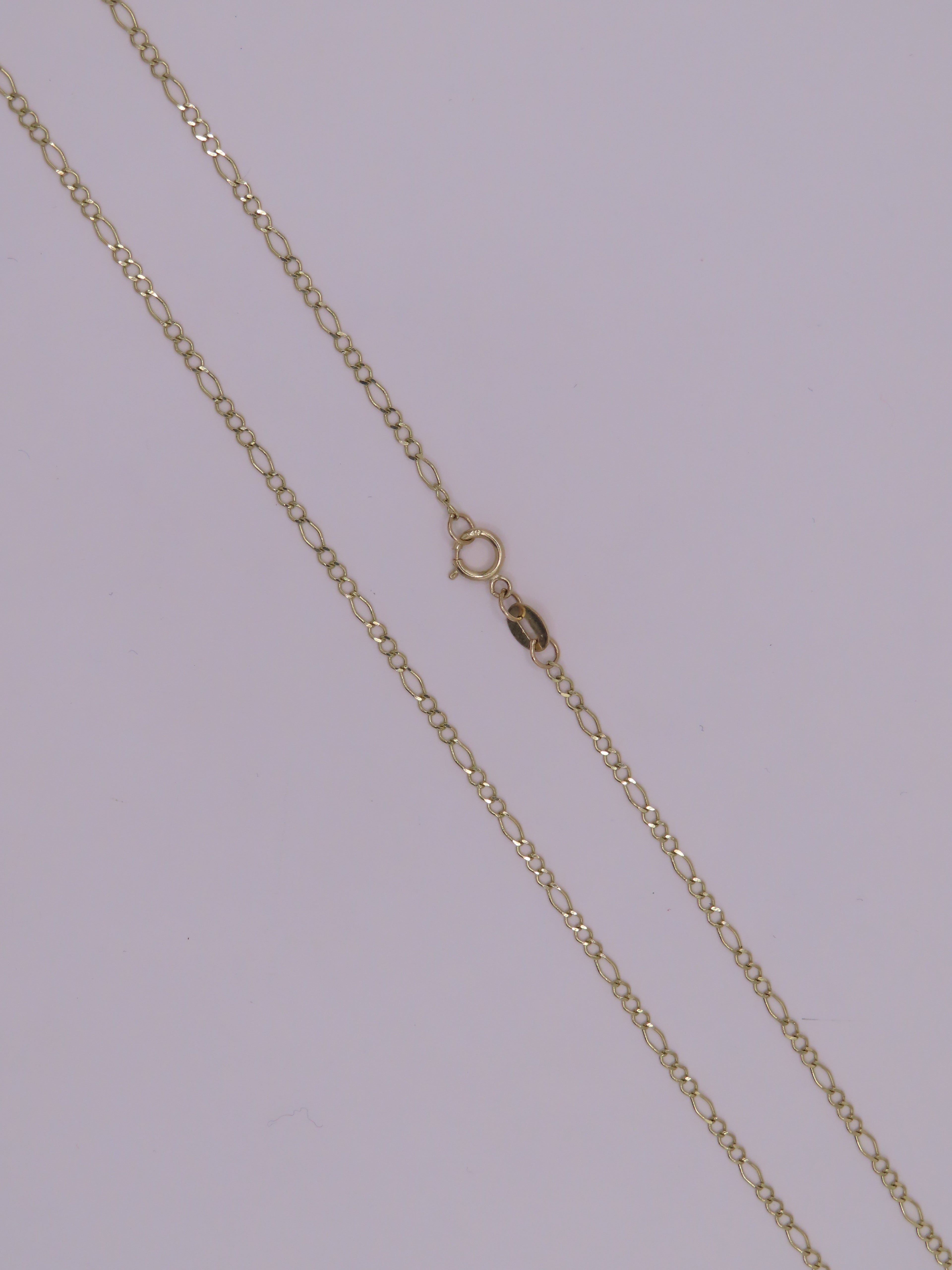10k gold figaro chain 20in/3mm