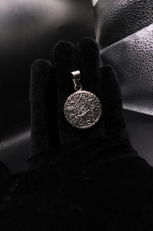 Calendario azteca pendant 925 silver