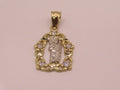 14k Gold San Judas Pendant 1.2in