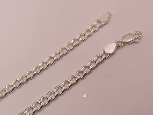 925/silver diamond cut bracelet