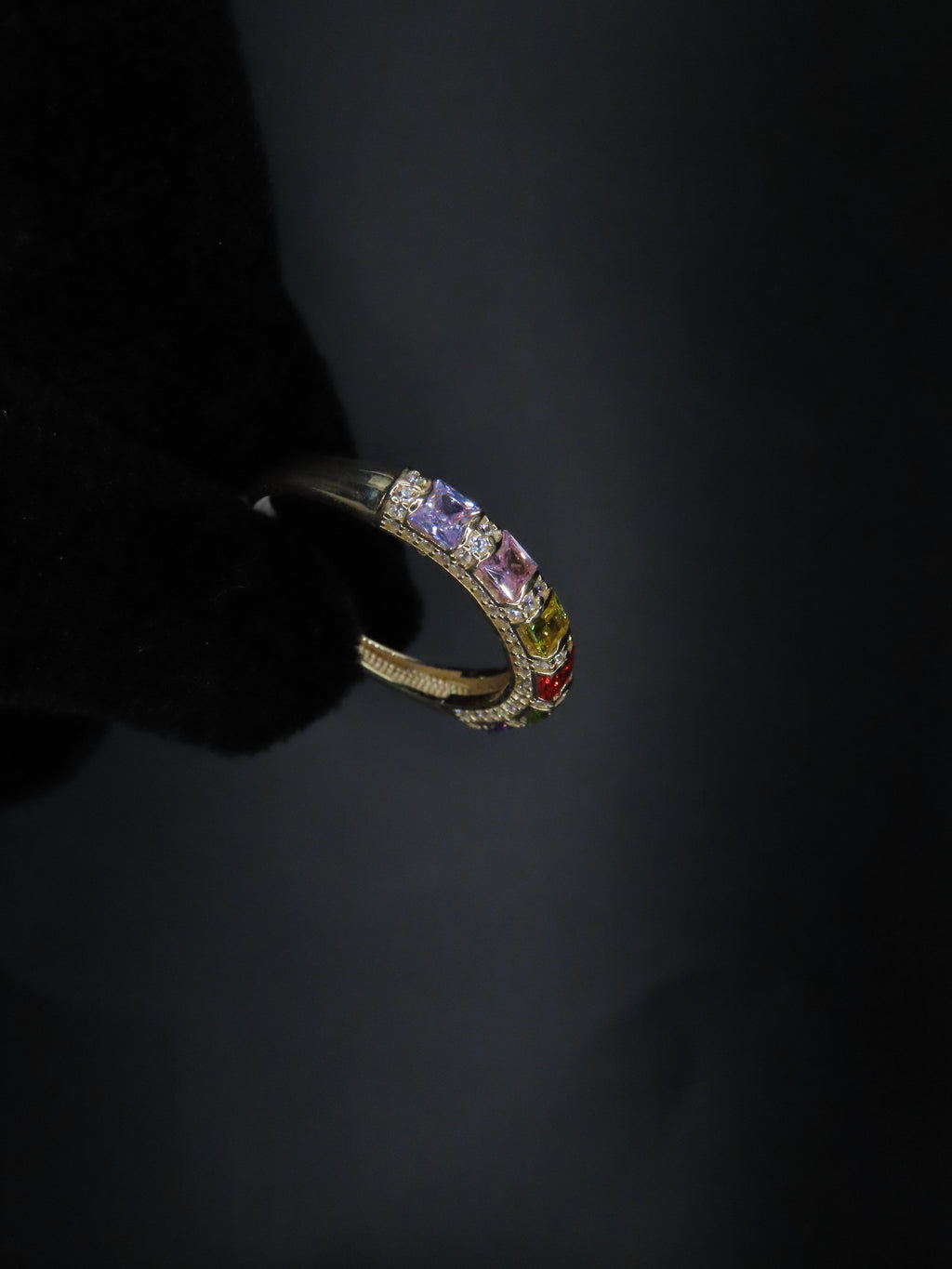 10k Gold rainbow ring