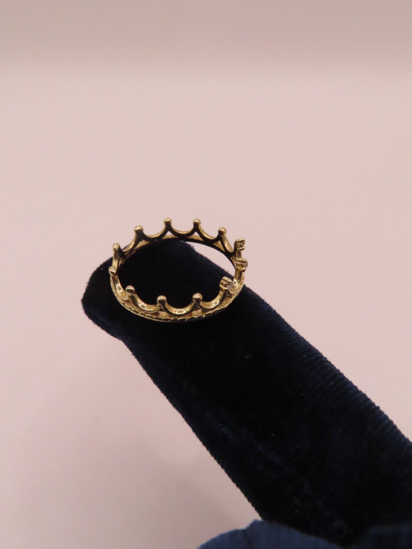 10k gold crown ring