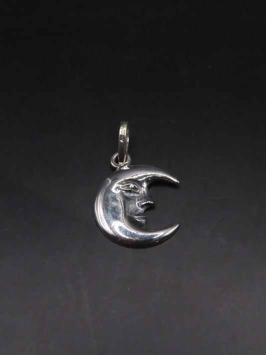 925 silver moon pendant