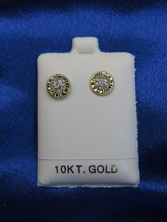 Bul 10k gold stud earrings