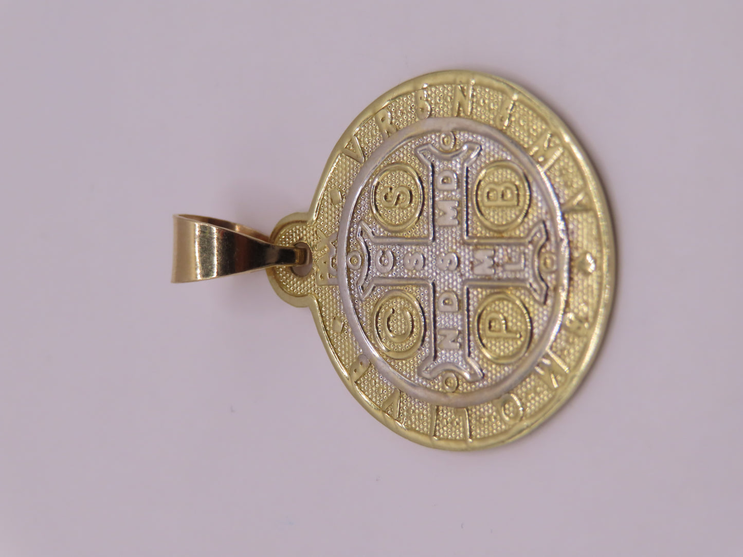 10k Gold San Benito Pendant 1.5in  (5.23g)
