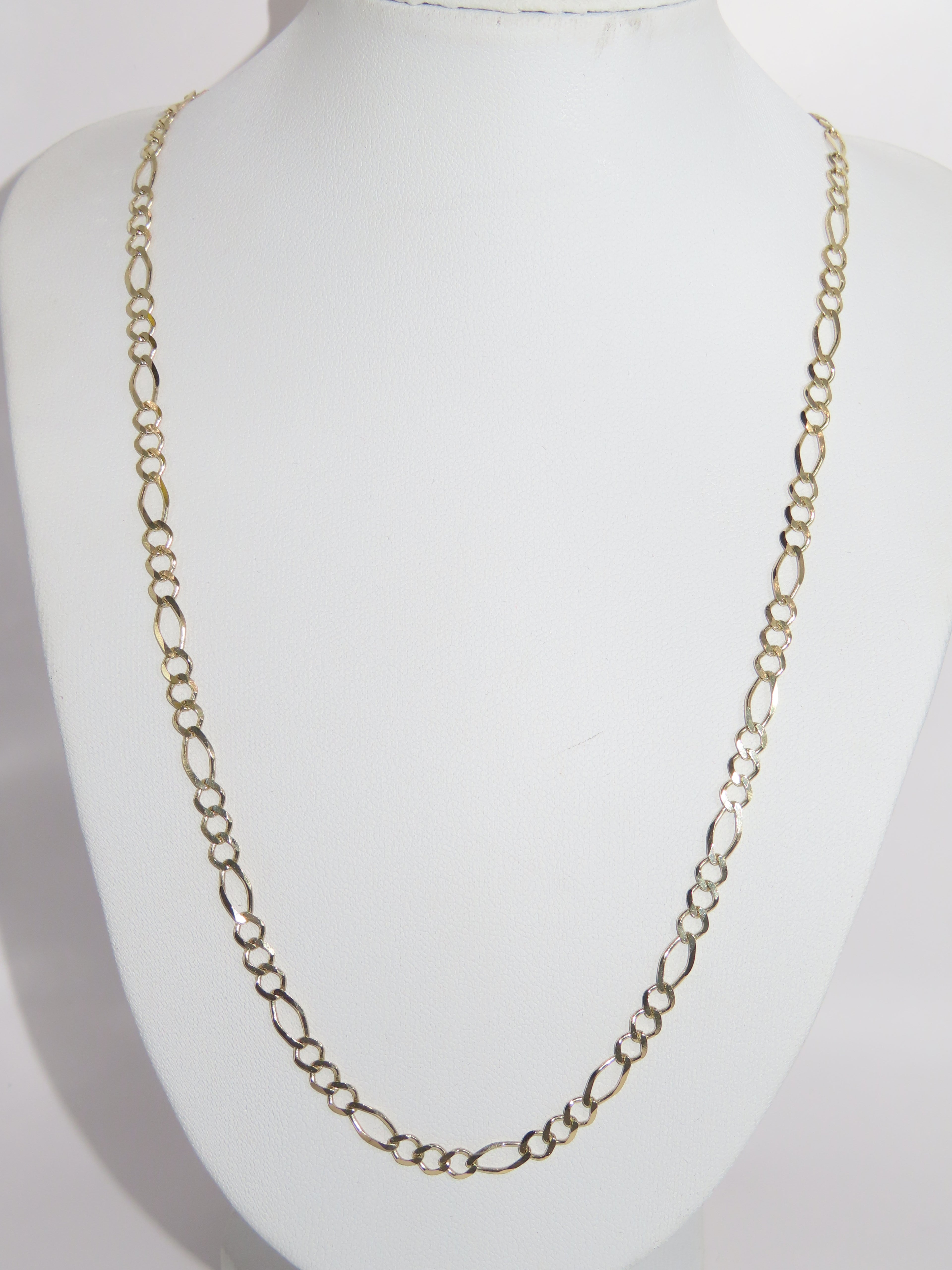 10k Gold Figaro Chain 22in/4mm