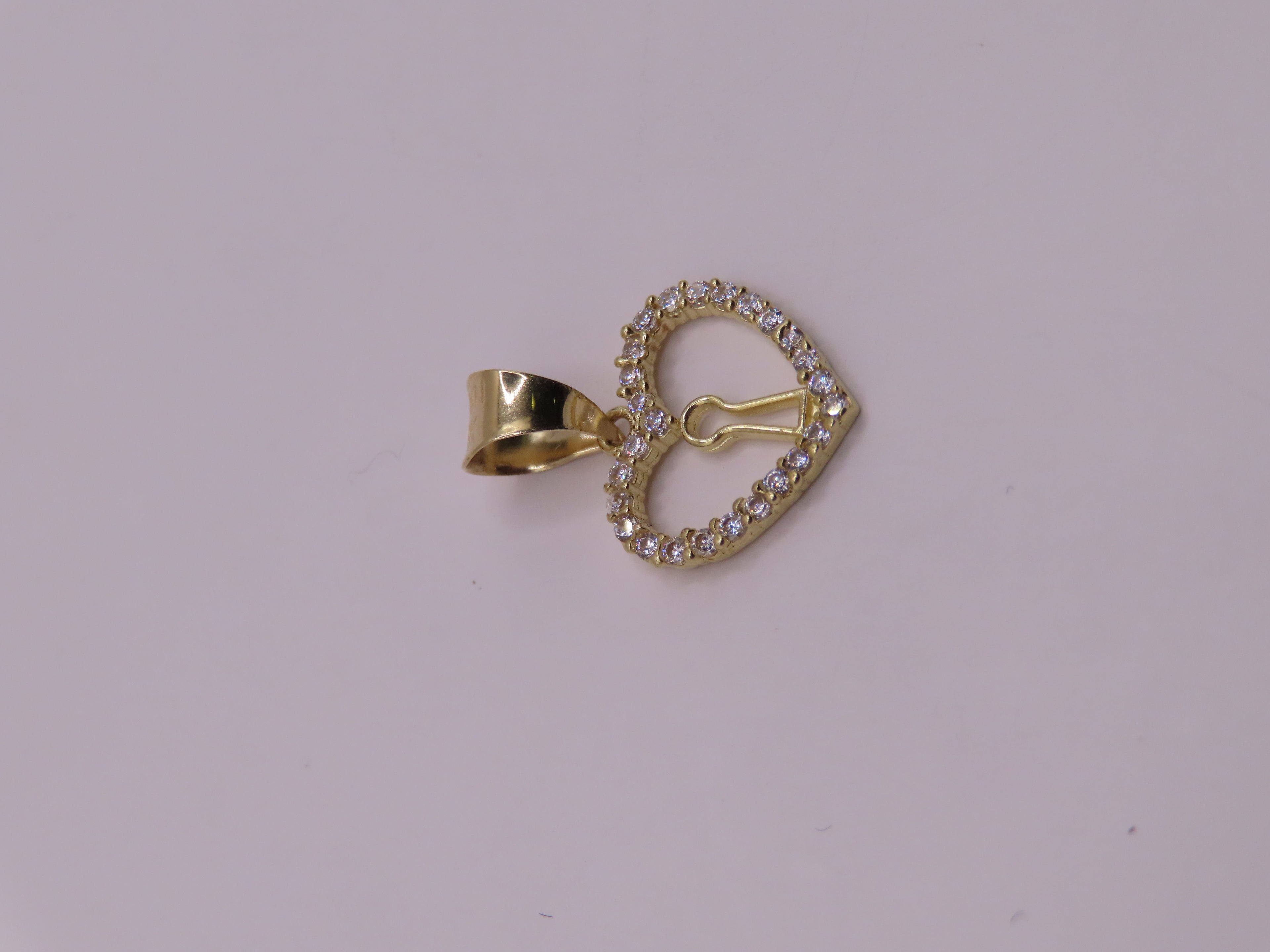 10k Gold Heart .7in  (.78g )