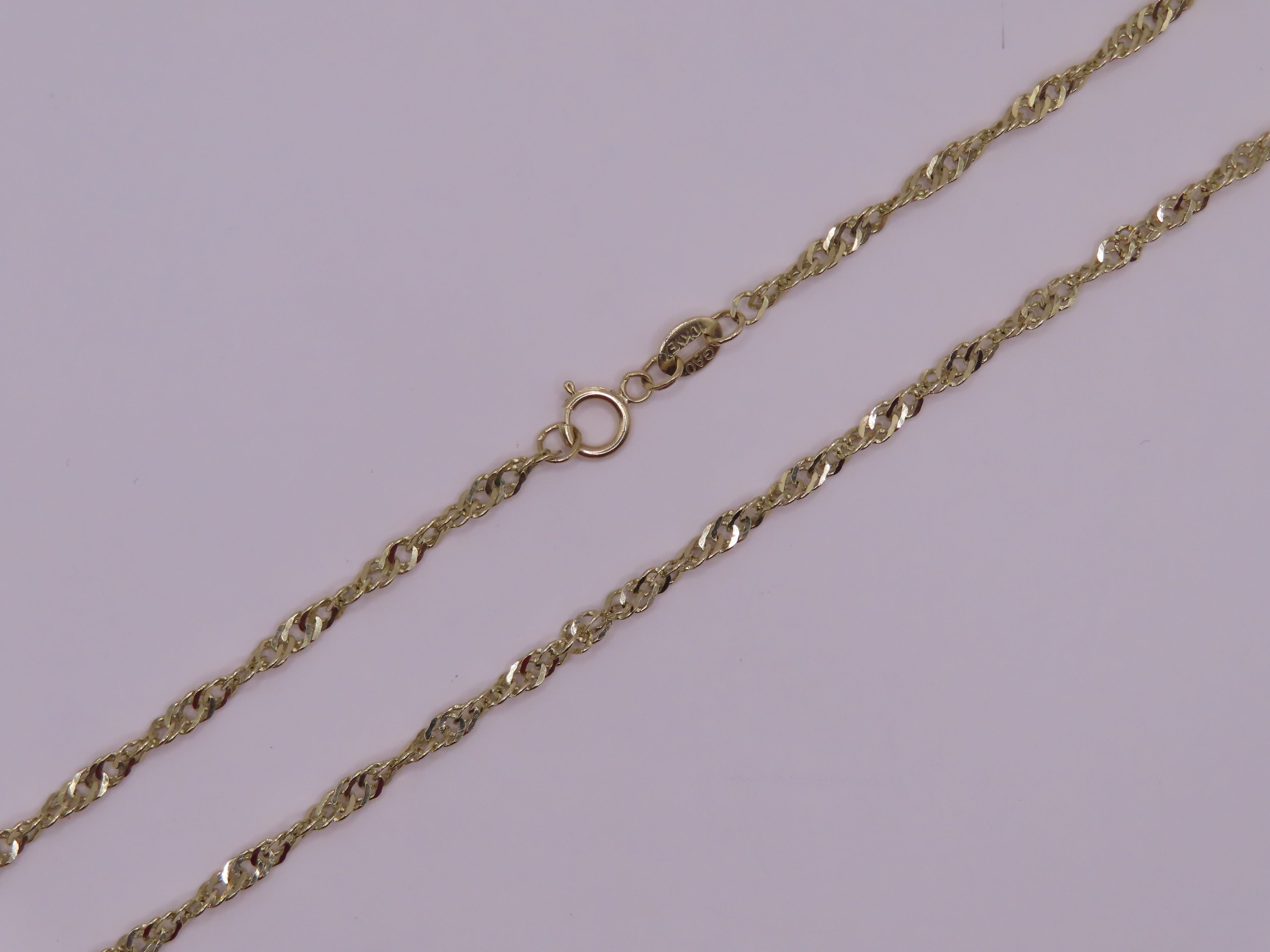 10k Gold Singapore Chain 18in/3mm