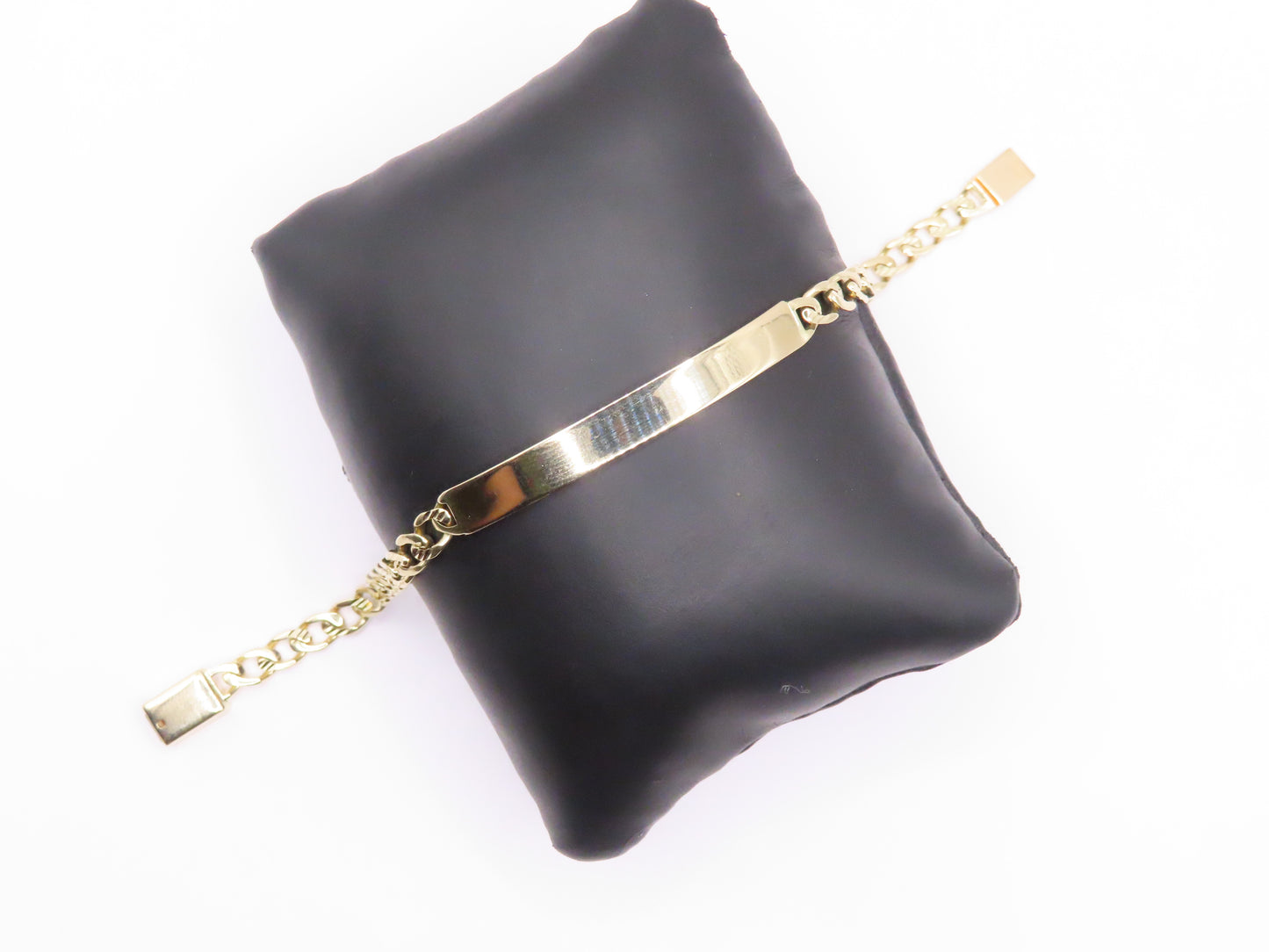 10k Gold diamond cut Cuban bracelet 7.5in/5mm(10.59g)