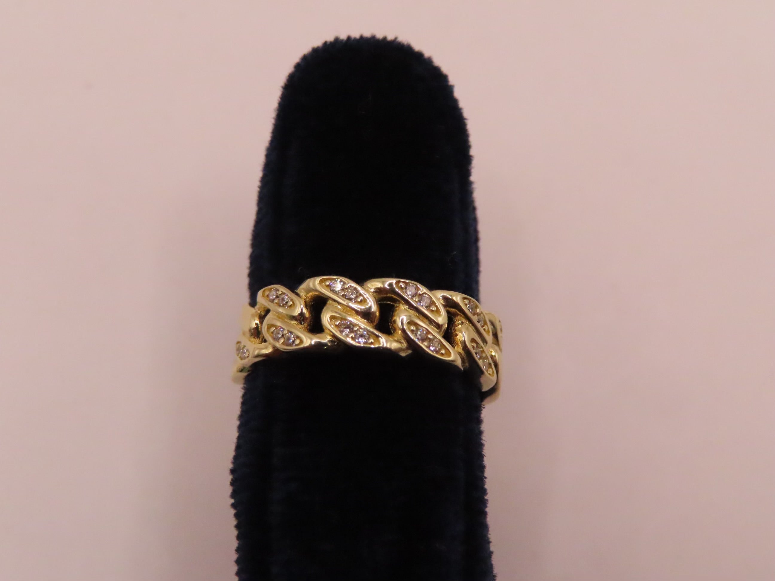 14k Gold Cuban Link Ring