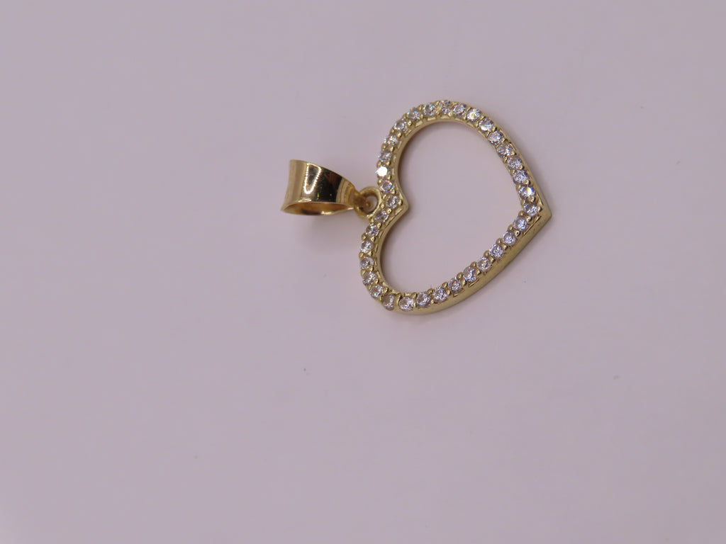 10k Gold Heart .8in  (1.08g)