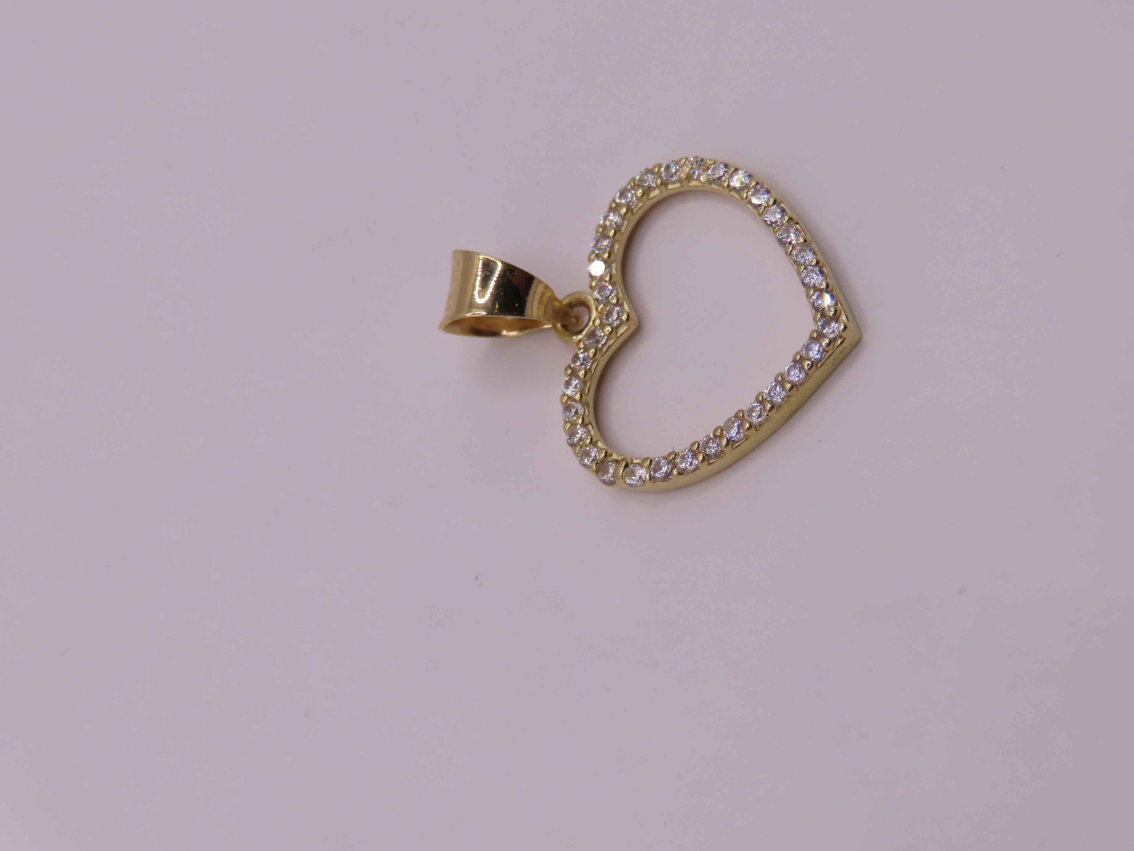 10k Gold Heart .8in  (1.08g)
