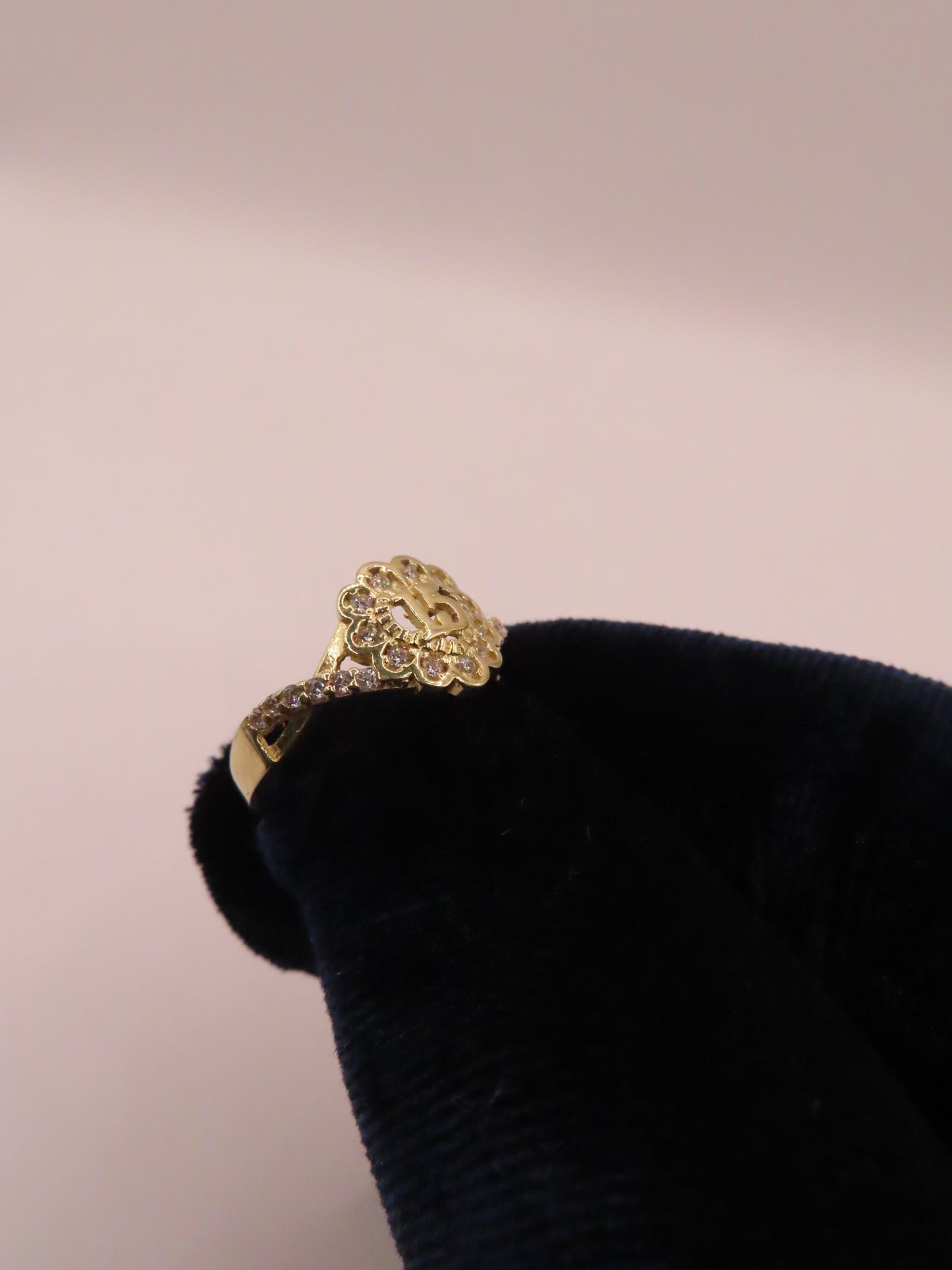 10k gold XV RING