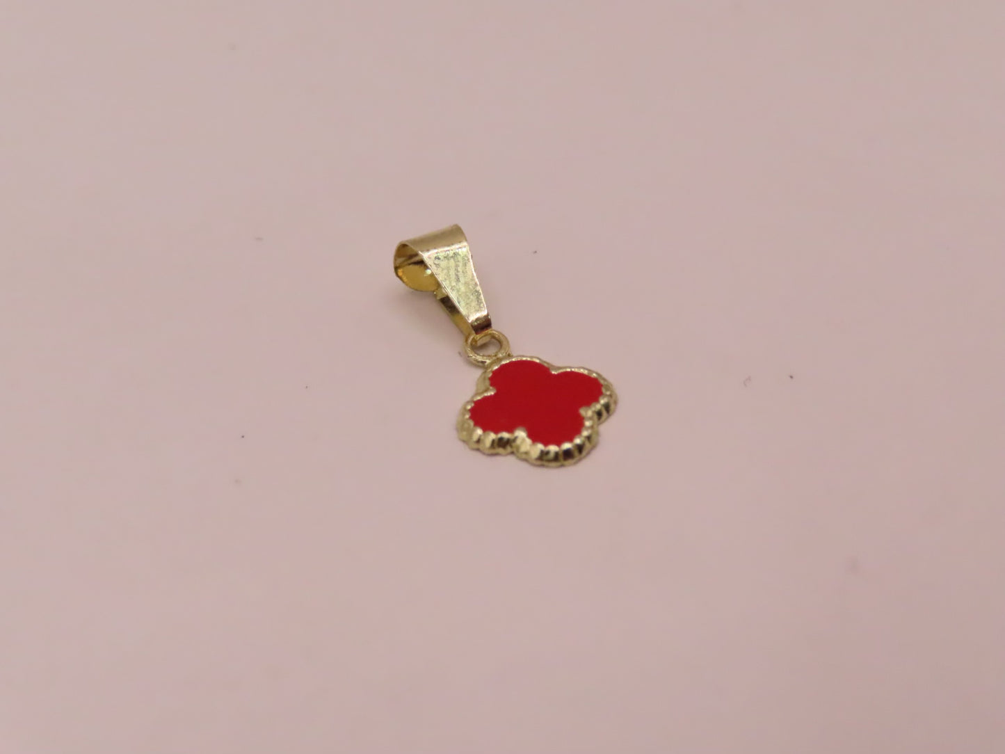 10k GOLD RED CLOVER