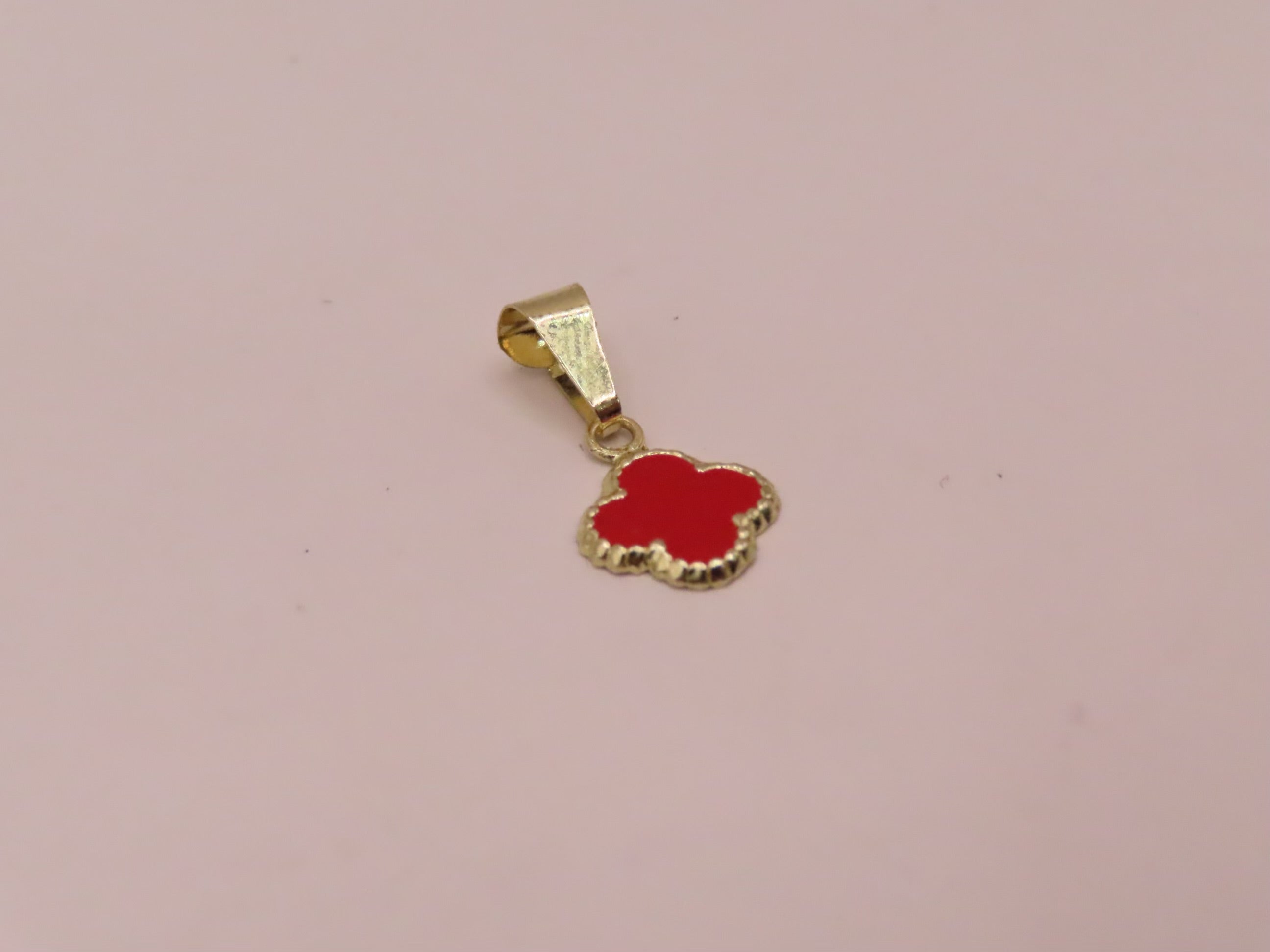 10k GOLD RED CLOVER