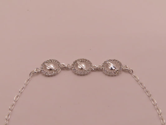 925 silver  Saturn bracelet 7.5in