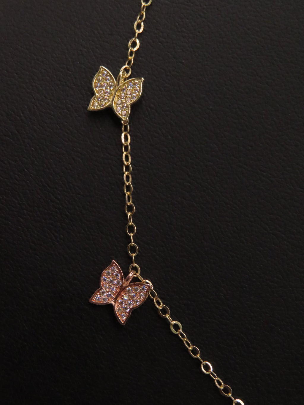 14k Gold butterfly necklace