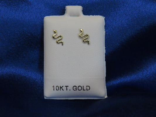 Snake stud earrings