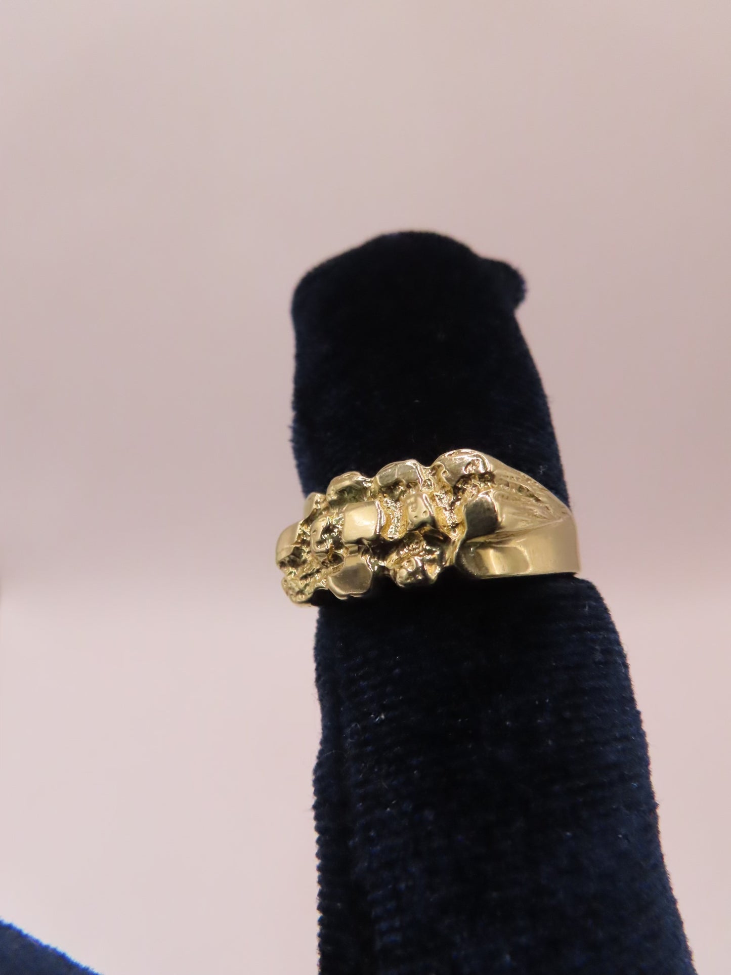 14k nugget ring size 8.5(4.98gr)