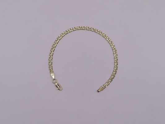 10k gold Rambo bracelet 7in/4mm(3.64g)