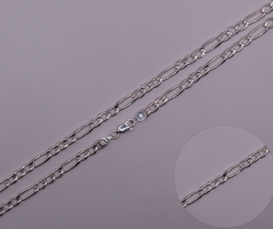 Diamond Cut Figaro 23in /5mm