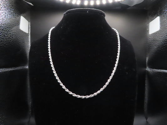 Rope  chain 17in/3mm