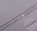 Diamond Cut Figaro Chain 27in/4mm