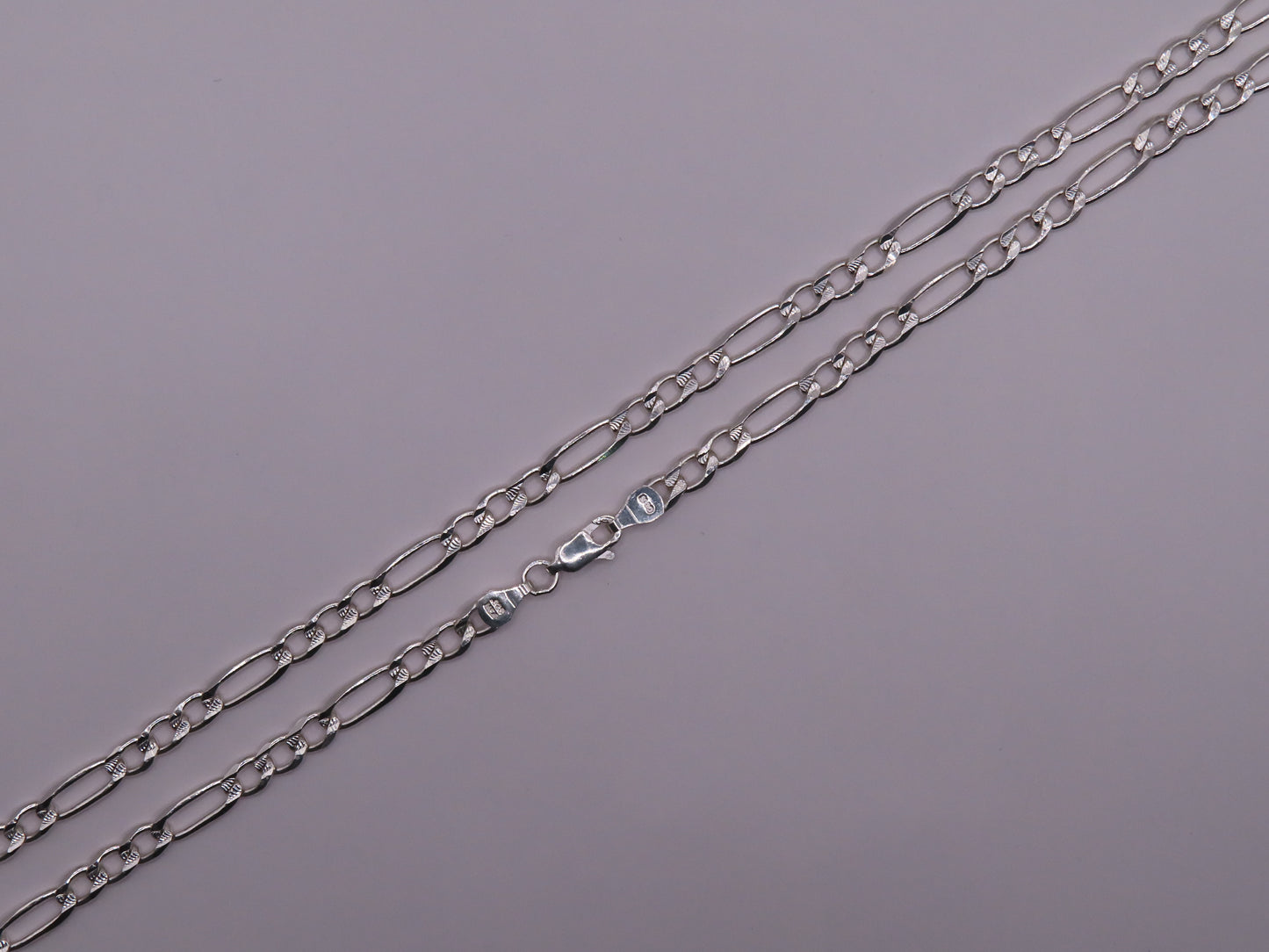 Diamond Cut Figaro Chain 27.5in/5mm