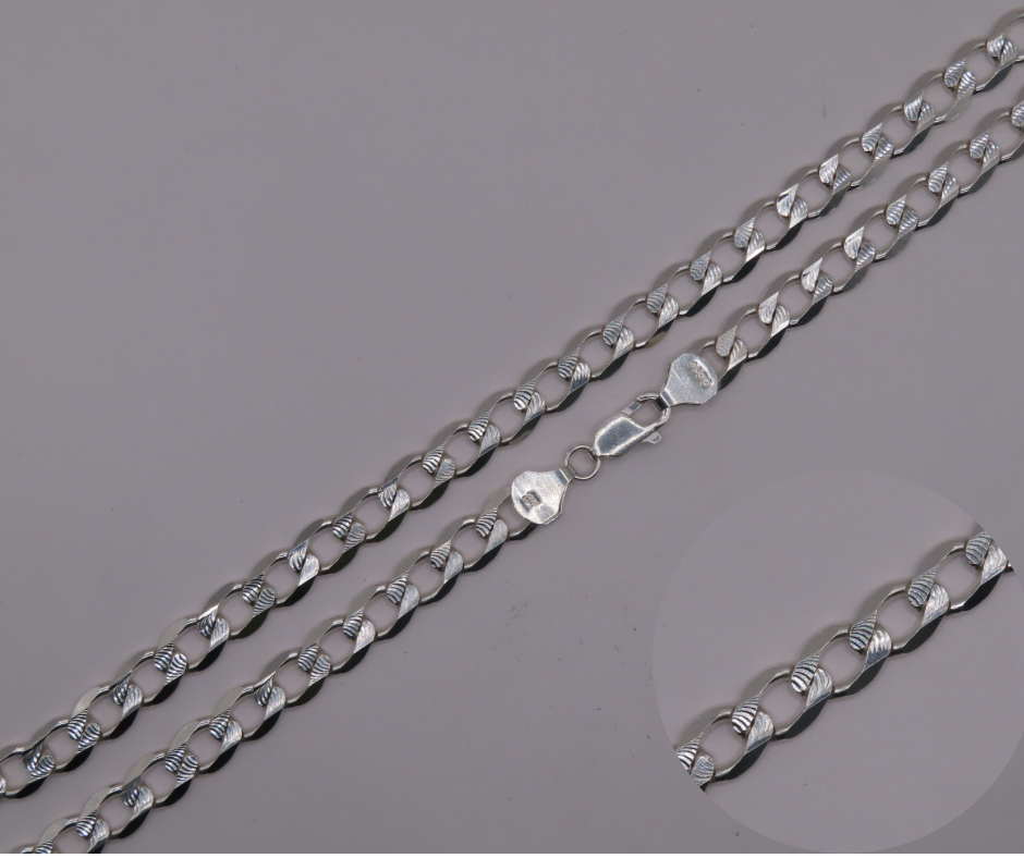 Diamond Cut Cuban Chain 21.5IN/6MM