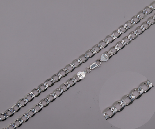 Diamond Cut Cuban Chain 21.5IN/6MM